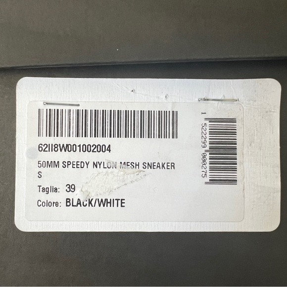 Windsor Smith 50mm Speedy Nylon Mesh Slip On Sneakers in Black - Picture 11 of 12